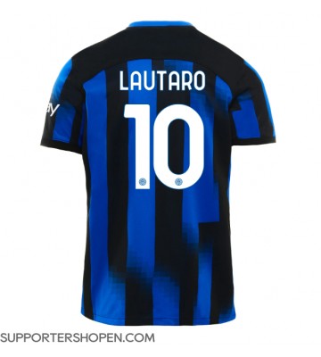 Inter Milan Lautaro Martinez #10 Hemma Matchtröja 2023-24 Kortärmad